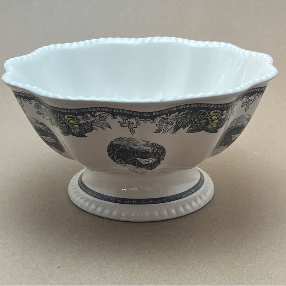 Johnson Bros Friendly 50th Anniversary Centerpiece Bowl-Limited Edition Village
